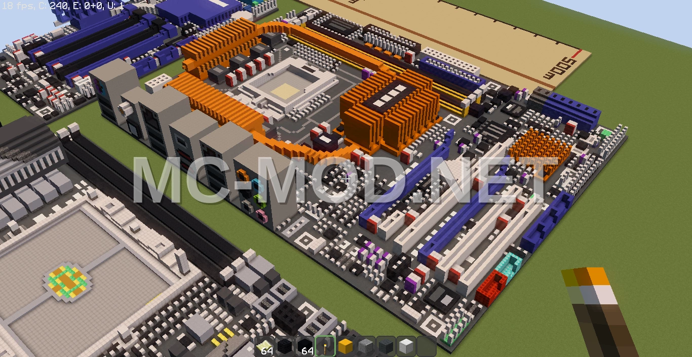 ASUS P5E-WS Motherboard Pixel Art