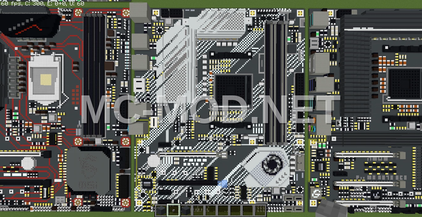 ASUS X570-P Motherboard Voxel Art