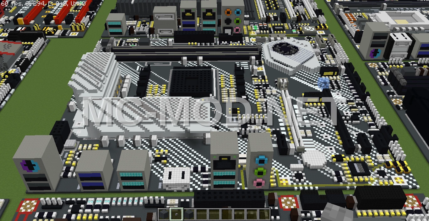 ASUS X570-P Motherboard Voxel Art