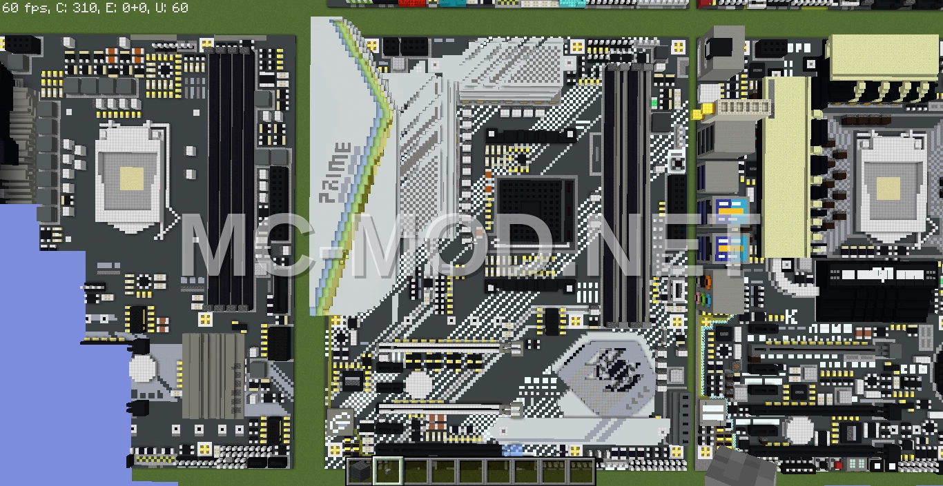 ASUS X570-PRO Motherboard Voxel Art