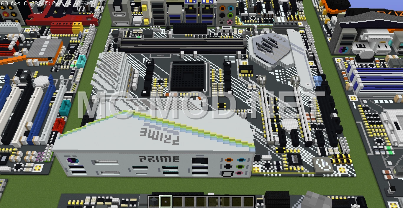 ASUS X570-PRO Motherboard Voxel Art