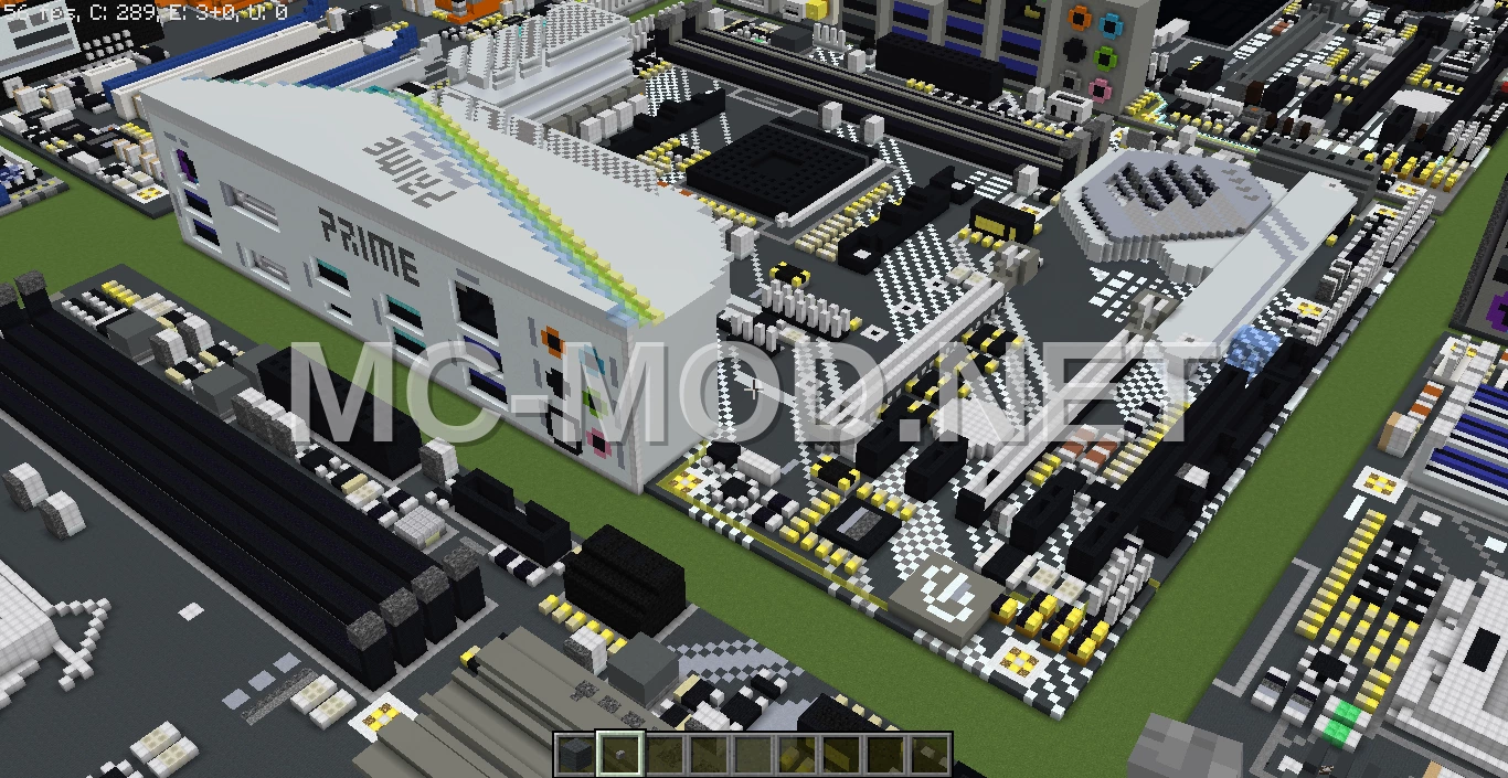 ASUS X570-PRO Motherboard Voxel Art