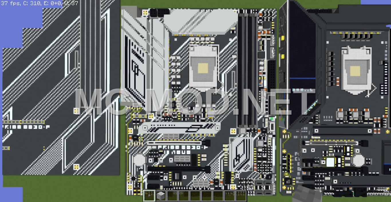 ASUS Z590-P Motherboard Voxel Art
