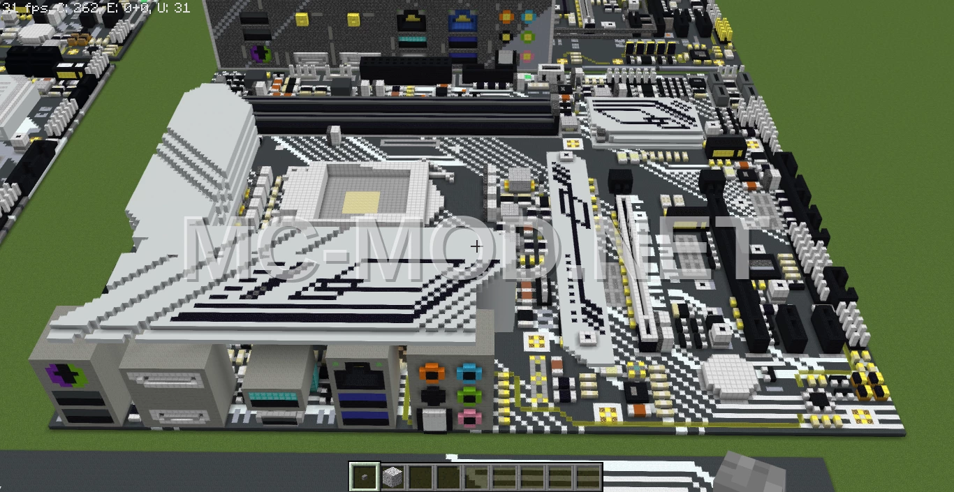 ASUS Z590-P Motherboard Voxel Art