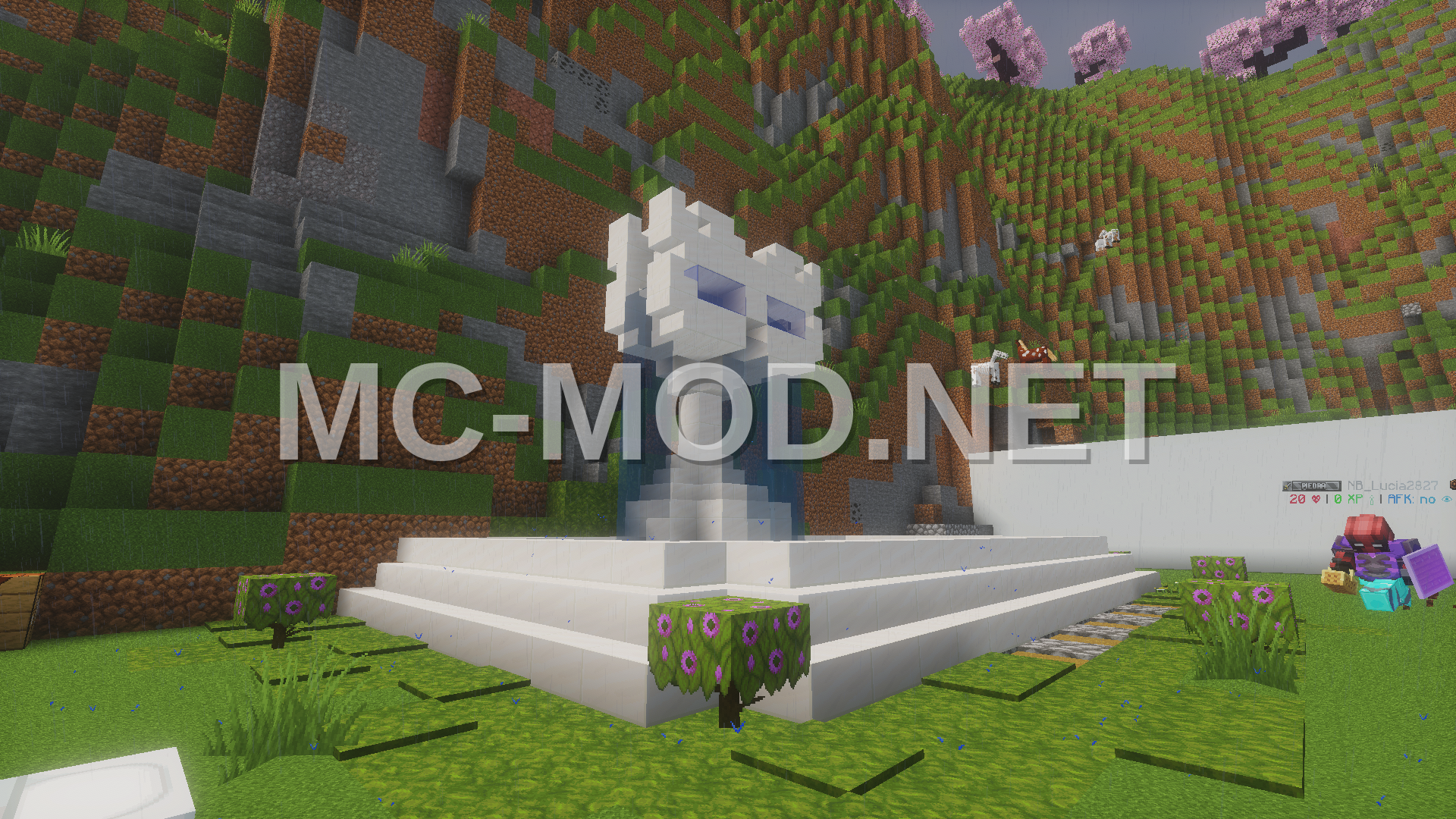 Abstract Quartz Fountain Structure