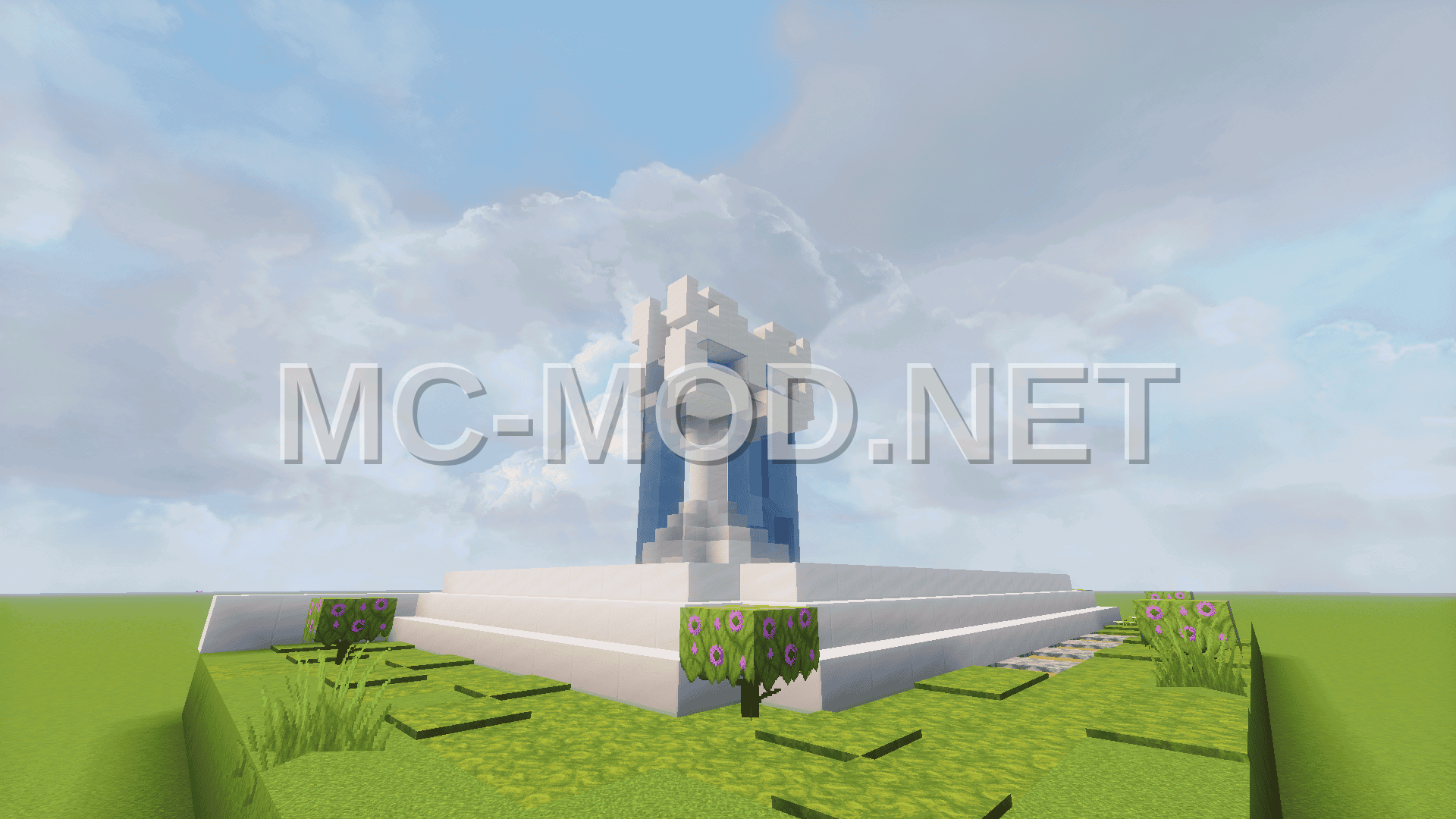 Abstract Quartz Fountain Structure