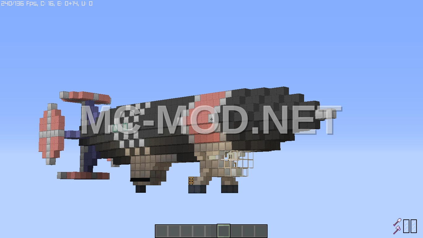 Akula Airship Flyable Mobile Base