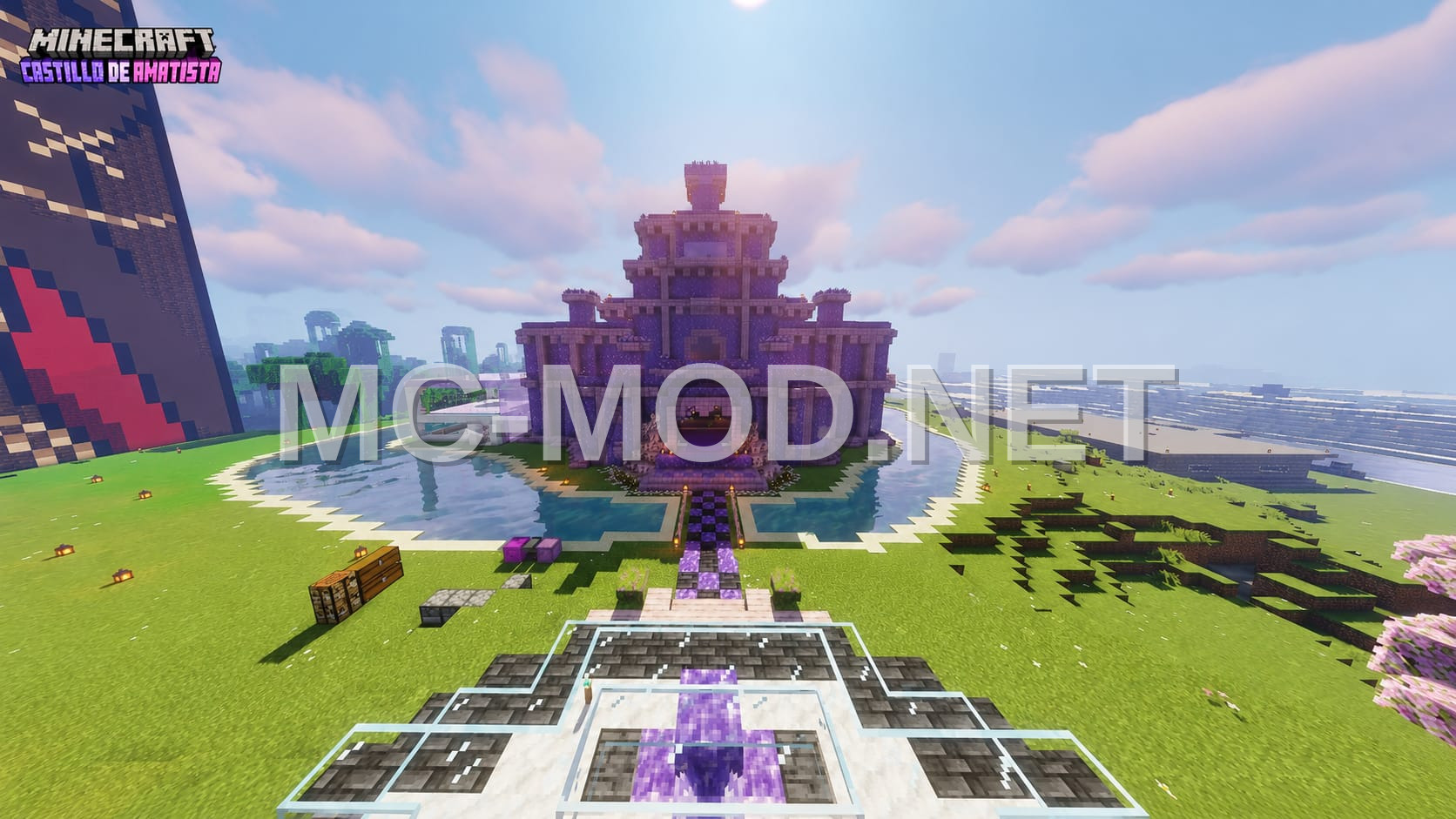 Amethyst Castle Decoration