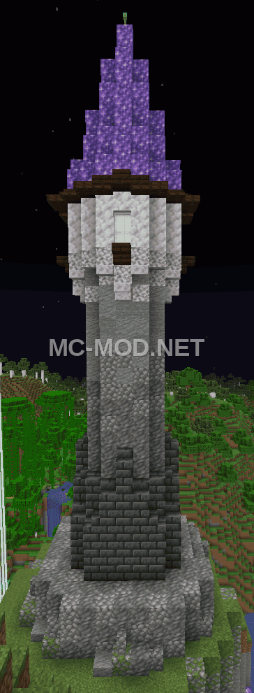 Amethyst Tower Minecraft Build