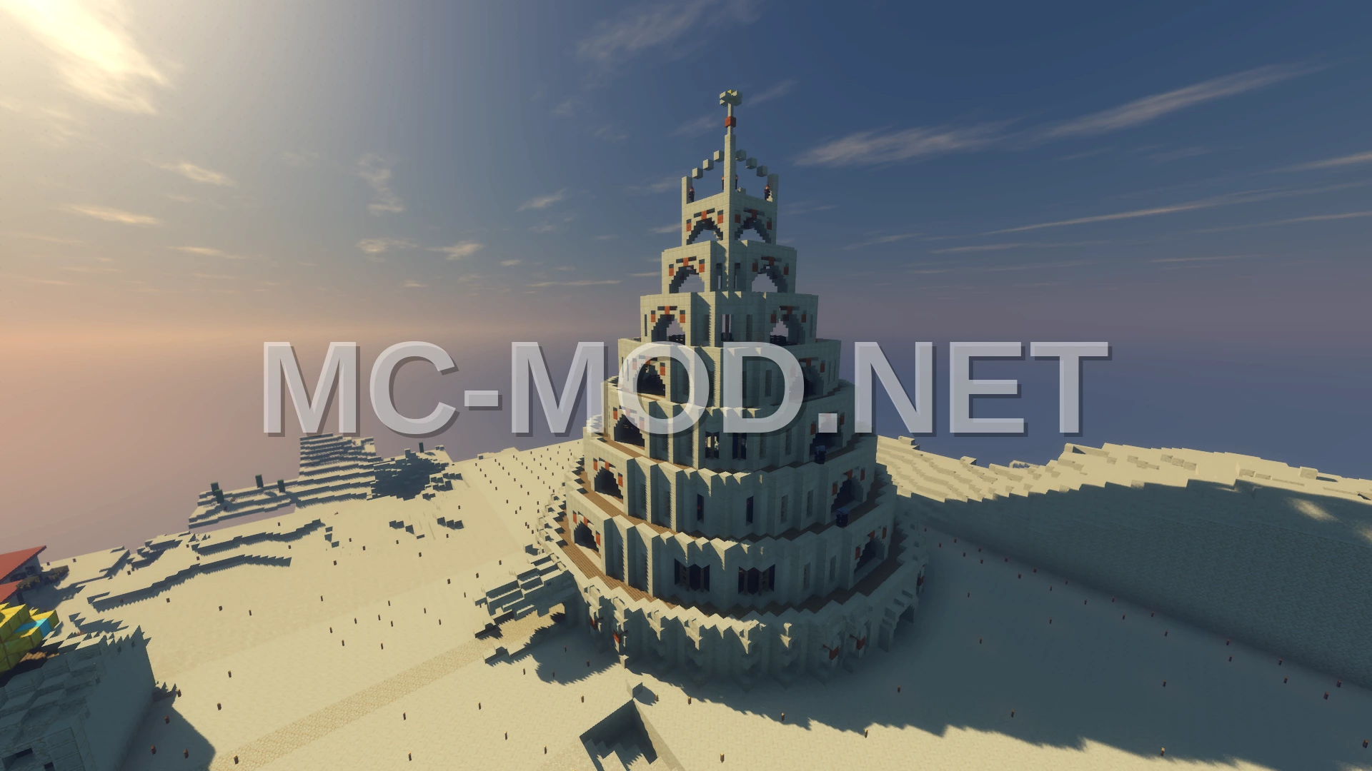Ancient Sandstone Desert Temple