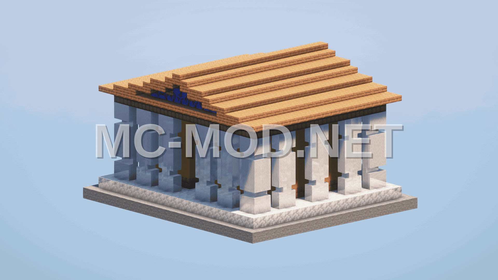 Ancient Greek Roman Temple Build