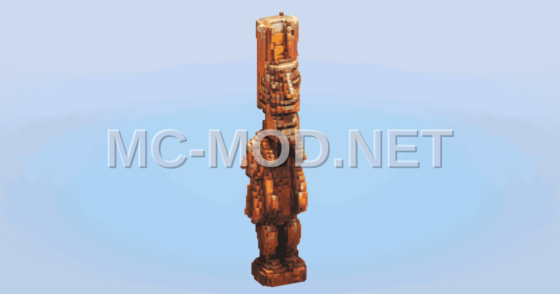 Ancient Mayan Pillar Statue