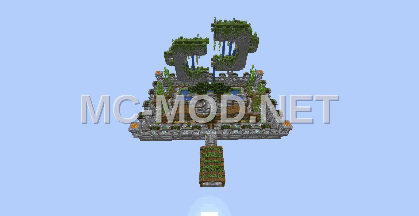 Stone Temple Garden With Secret Entrance