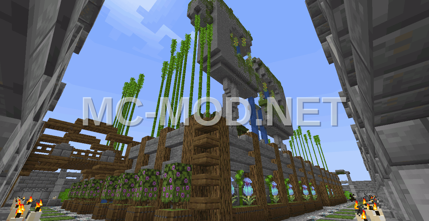 Stone Temple Garden With Secret Entrance