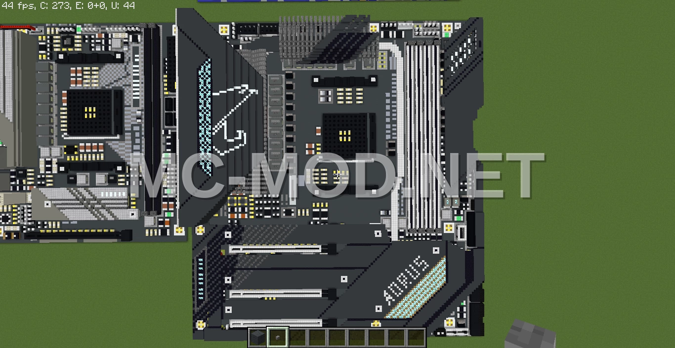 Aorus Xtreme Motherboard Pixel Art – Huge Build
