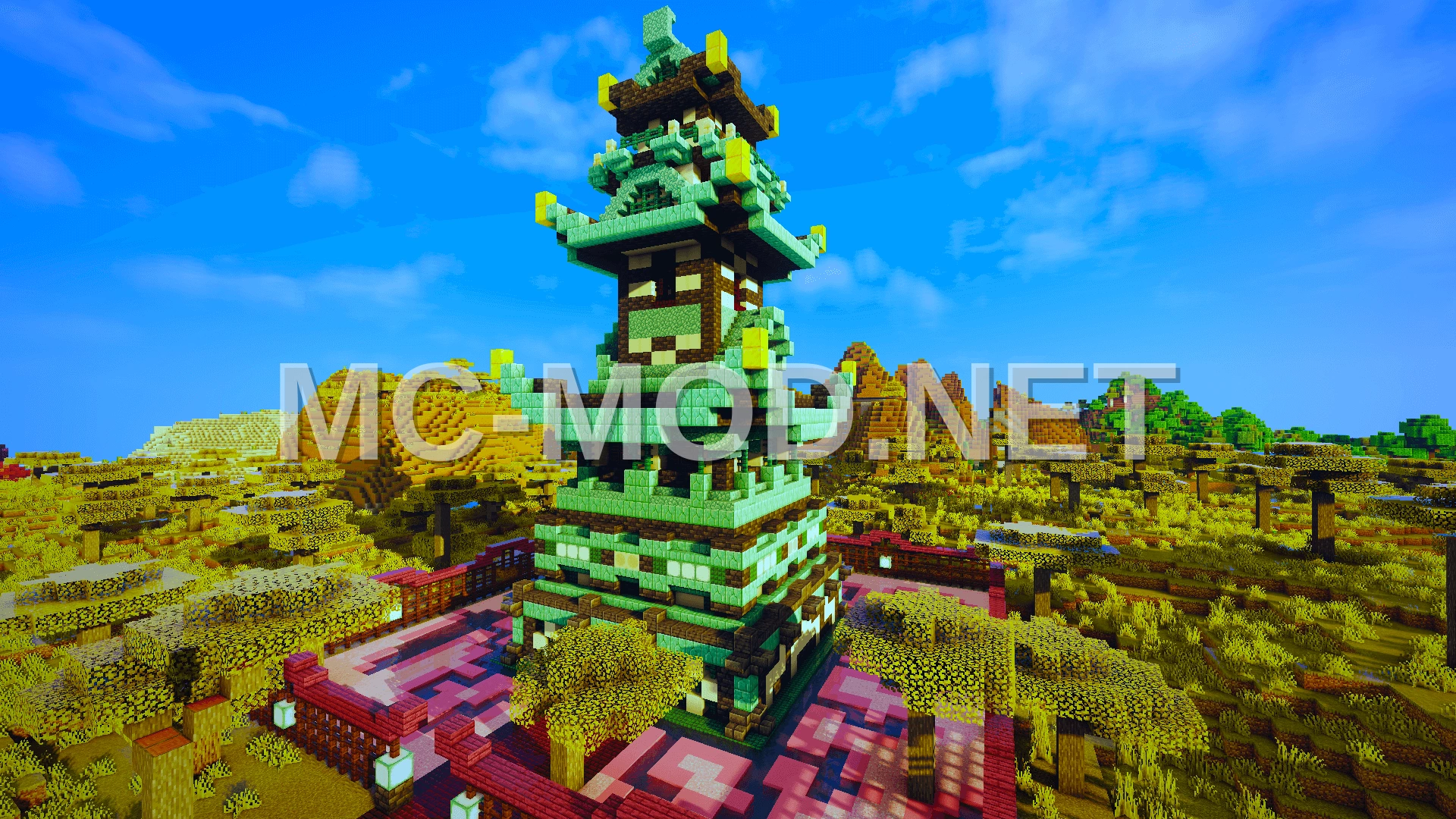 Asian Style Temple Structure
