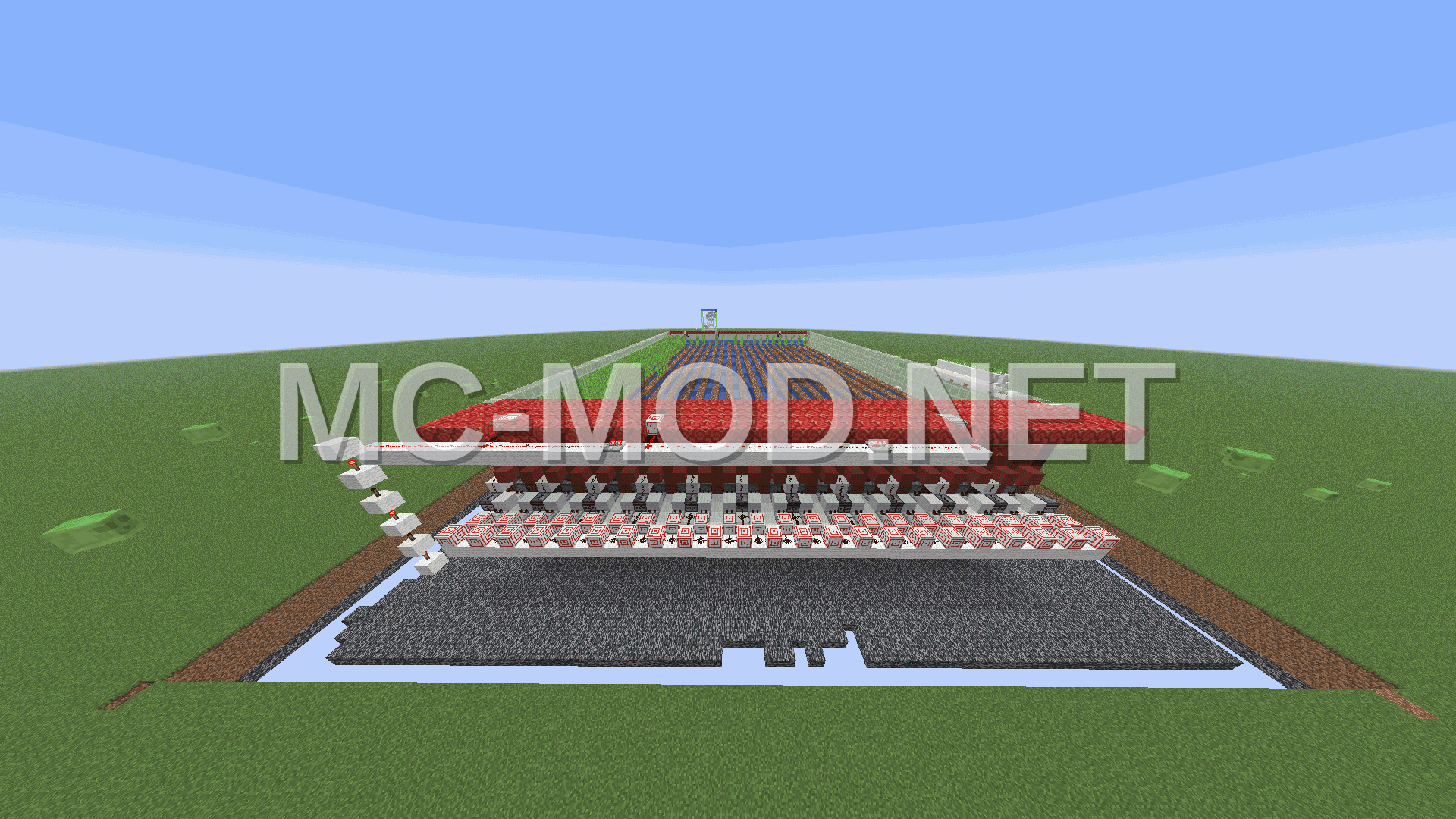 Redstone Sugar Cane Farm With Button Collection