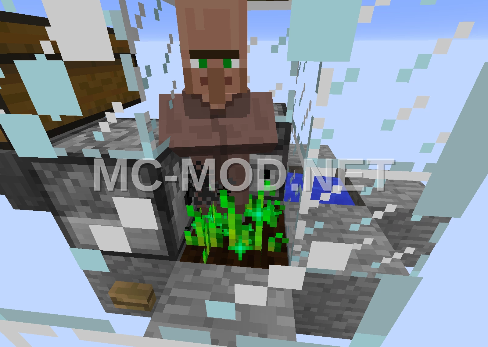 Automatic Wheat Farm with Bone Meal