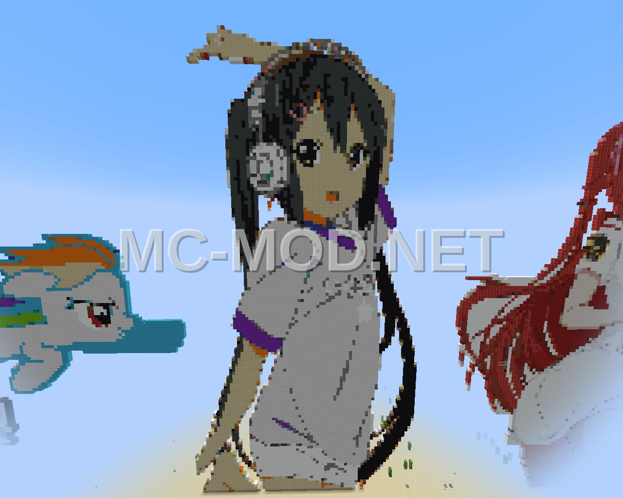 Azusa Nakano K-ON Pixel Art