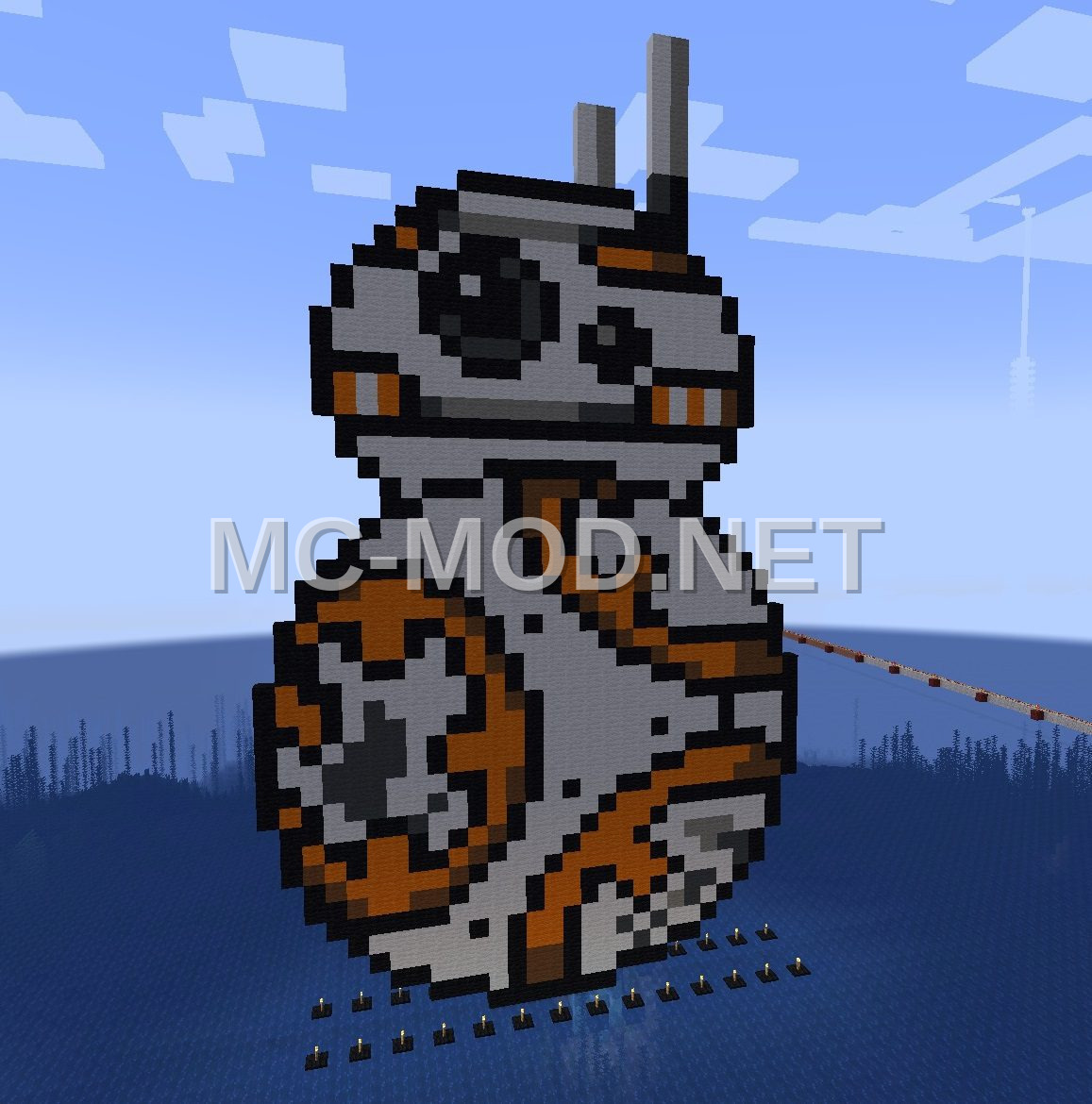BB-8 Star Wars Pixel Art Build