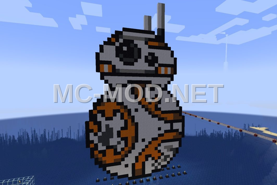 BB-8 Star Wars Pixel Art Build