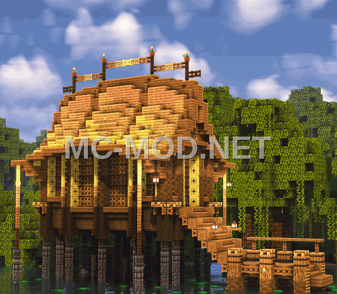 Bamboo Fishing Hut