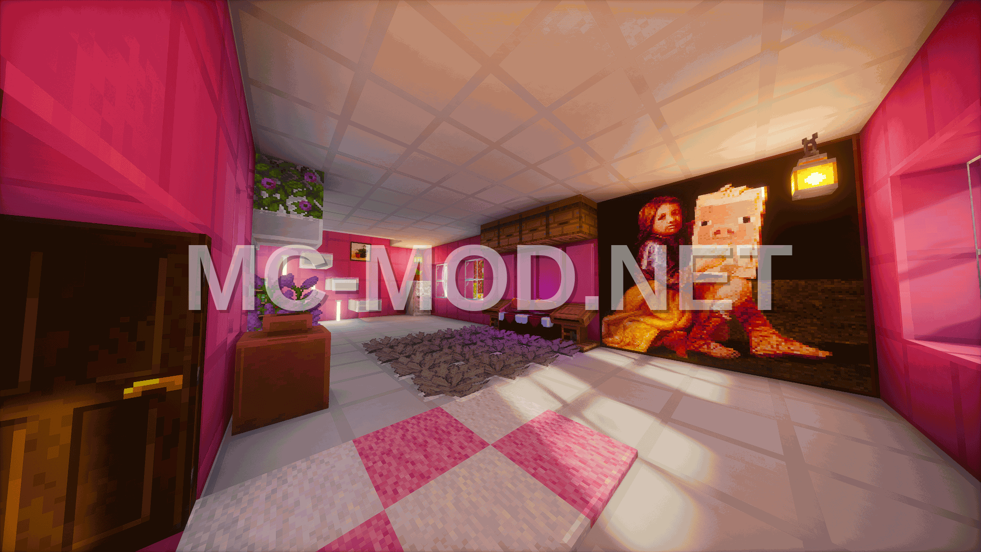 Pink Barbie House With Interior