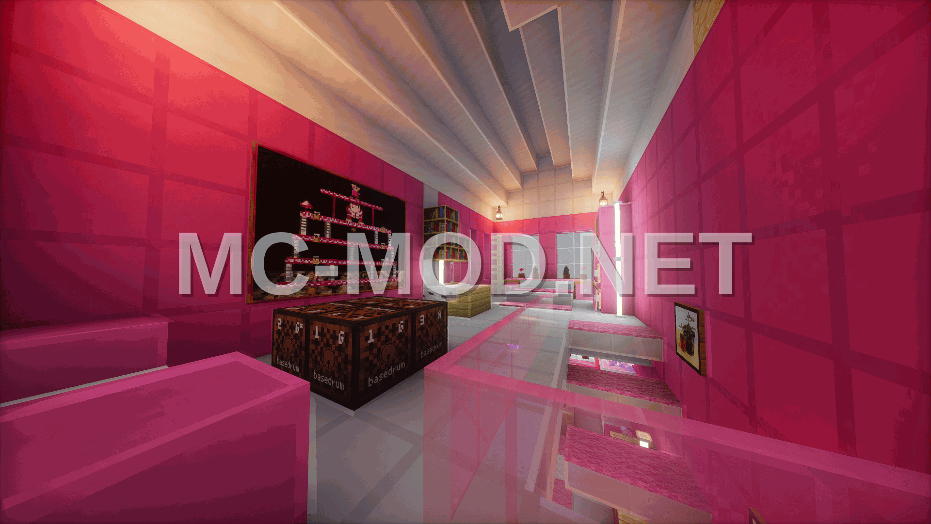 Pink Barbie House With Interior