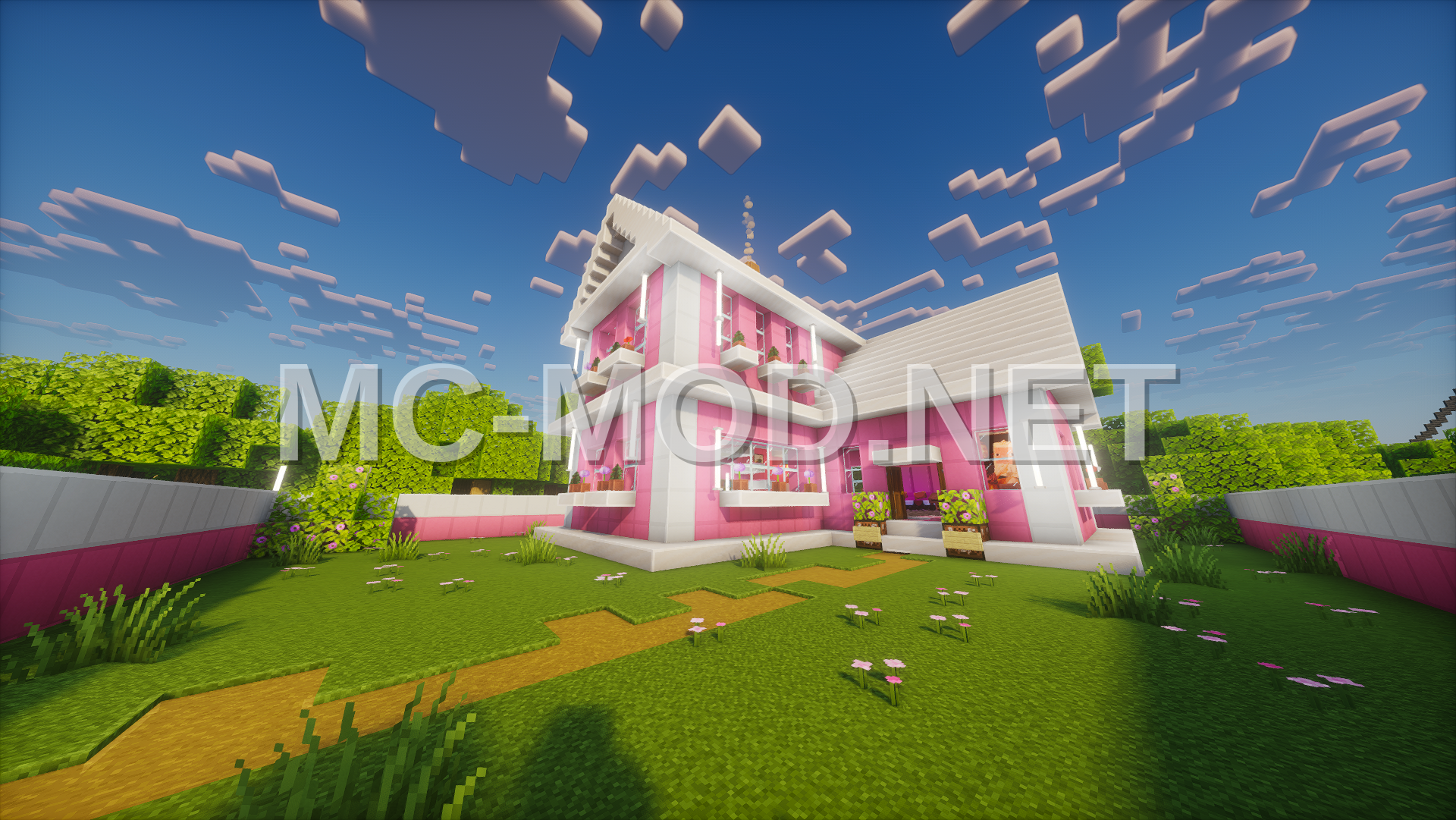 Pink Barbie House With Interior