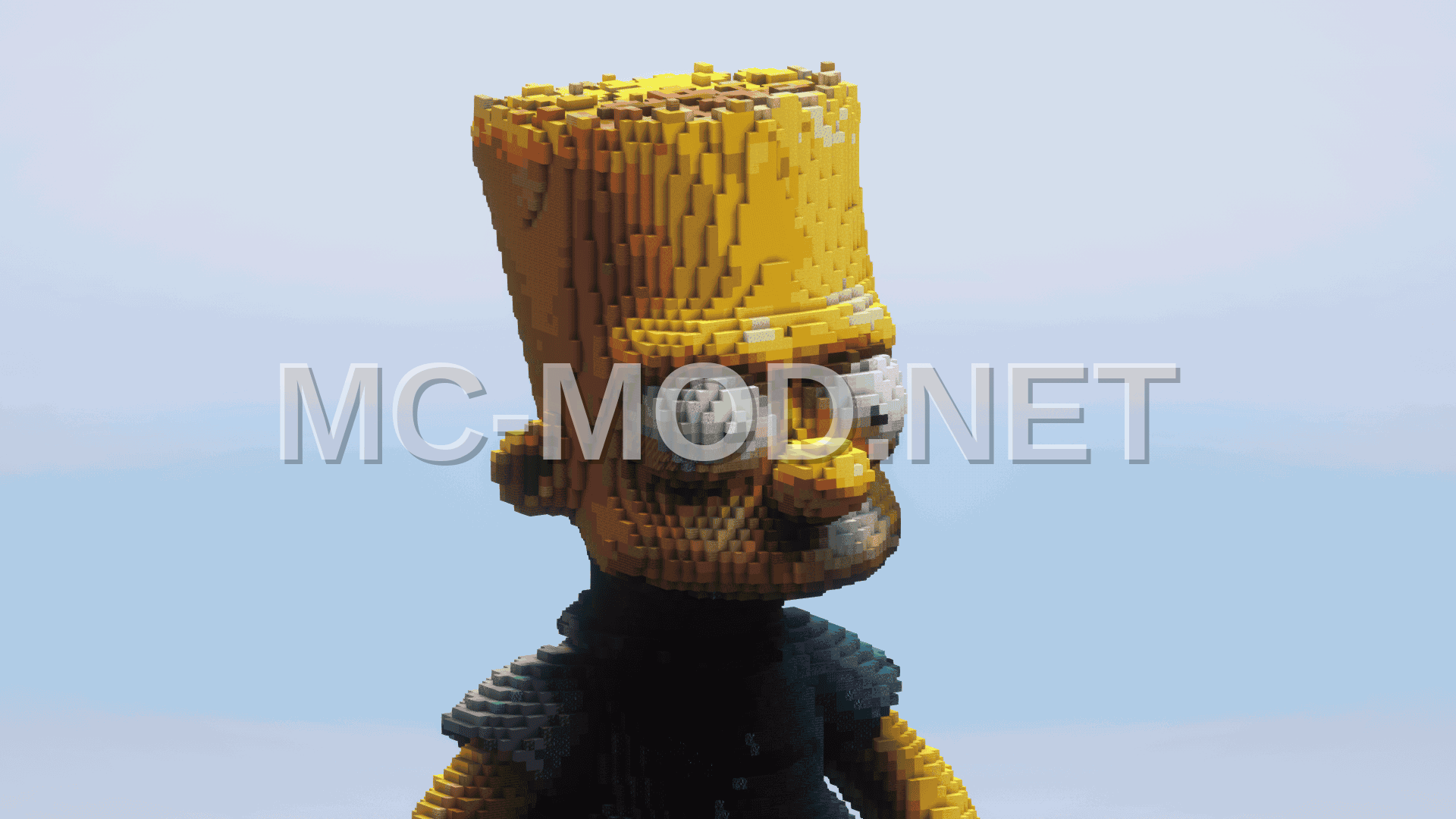 Bart Simpson Minecraft Build