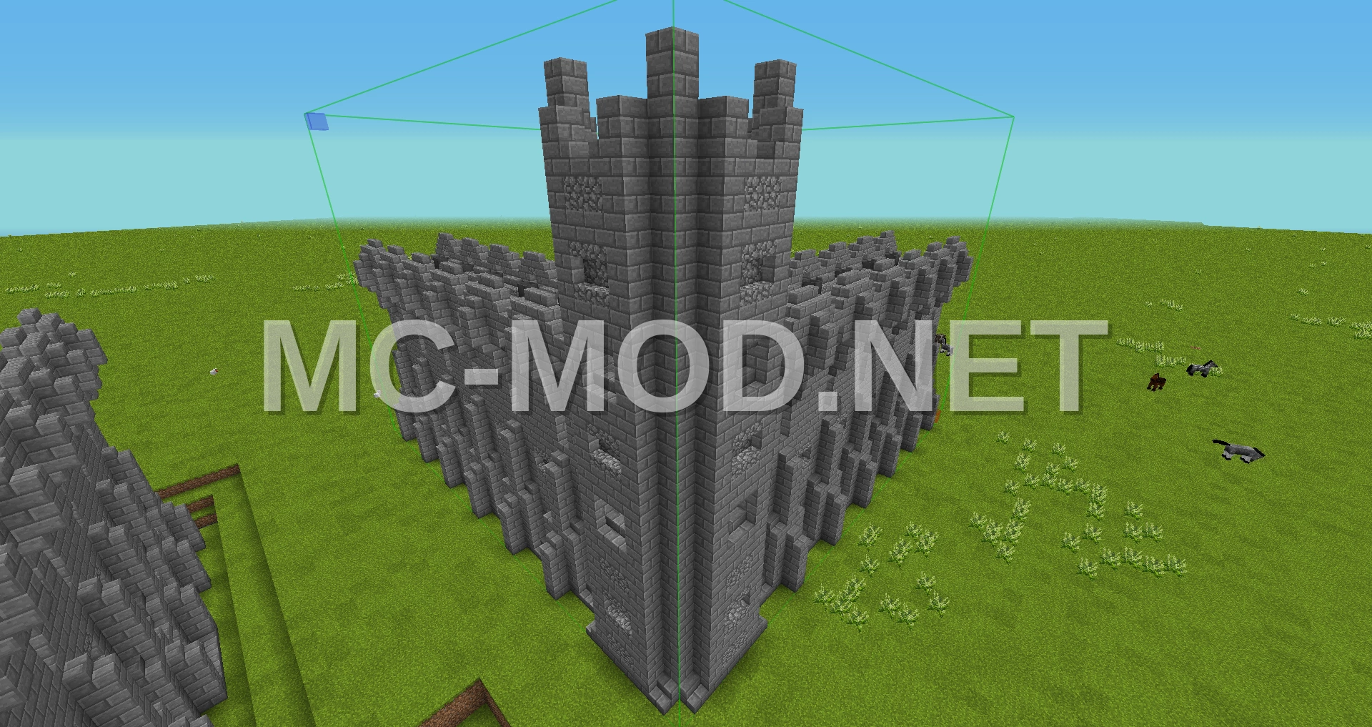 Basic Castle Corner Wall Section