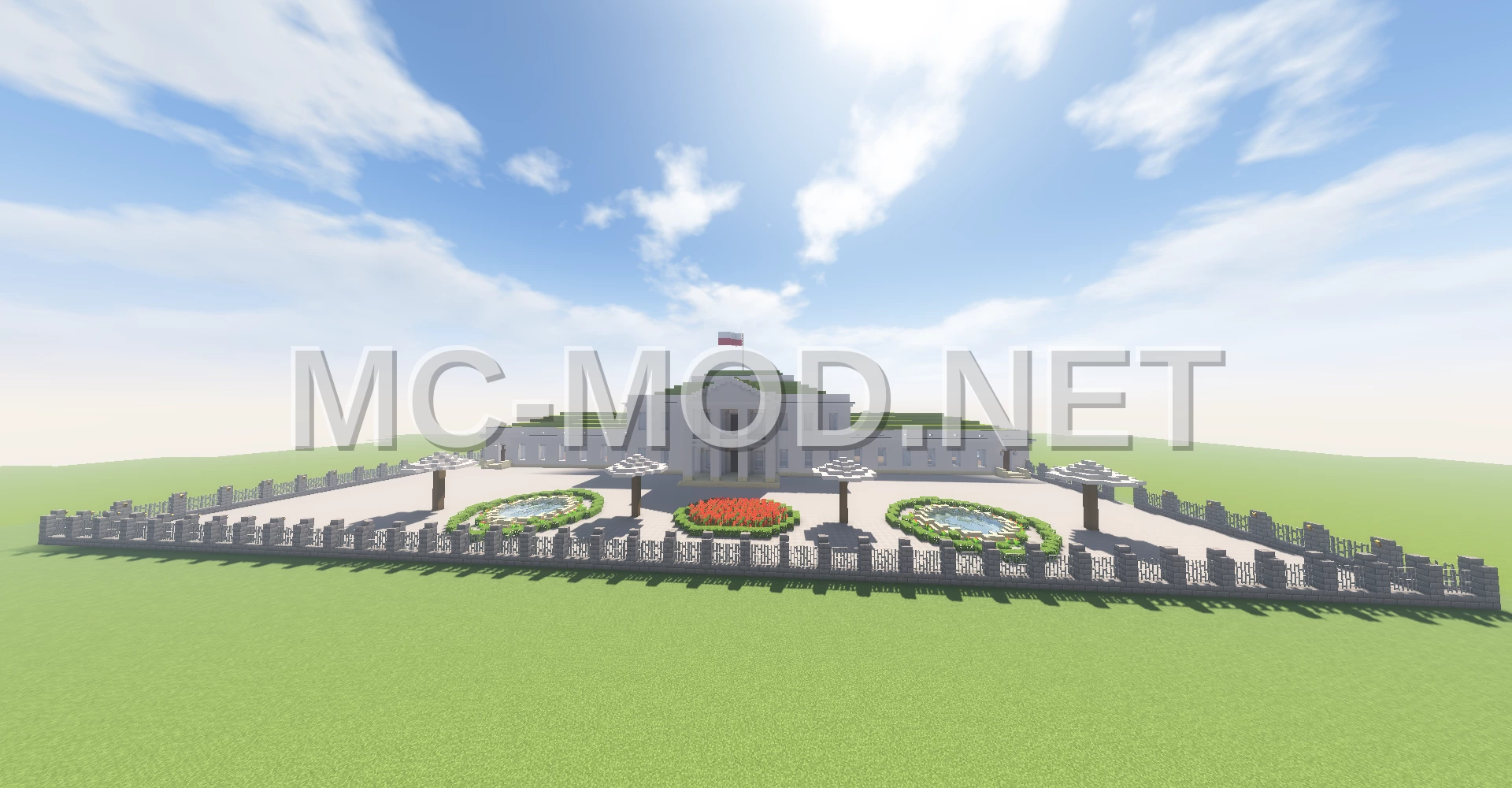 Belvedere Palace Warsaw Minecraft Build