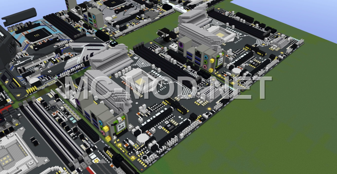 Biostar B560MX-E Motherboard Voxel Art