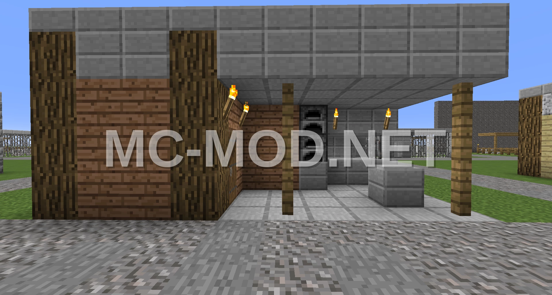 Blacksmith Shop in Jungle Setting