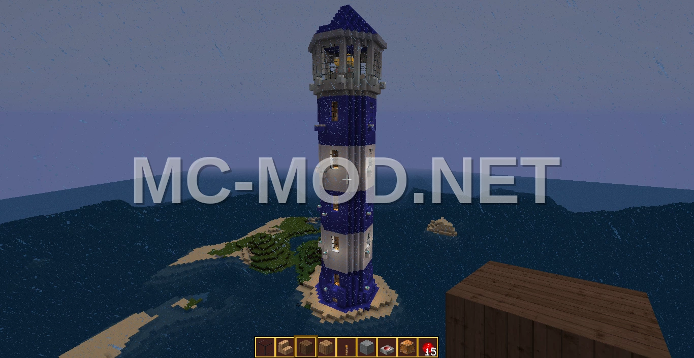 Blue And White Lighthouse Structure