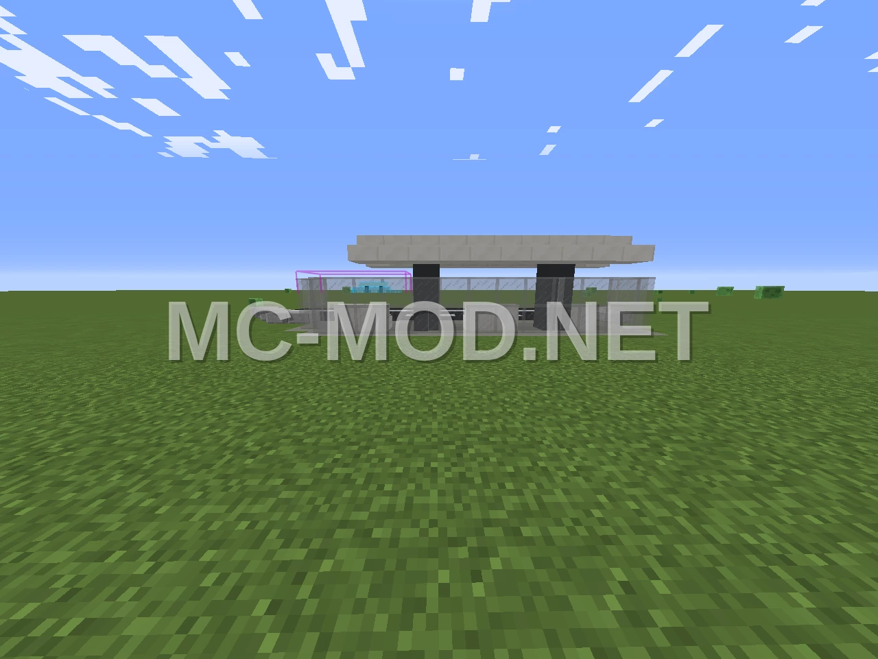 Small Concrete Bus Stop Schematic