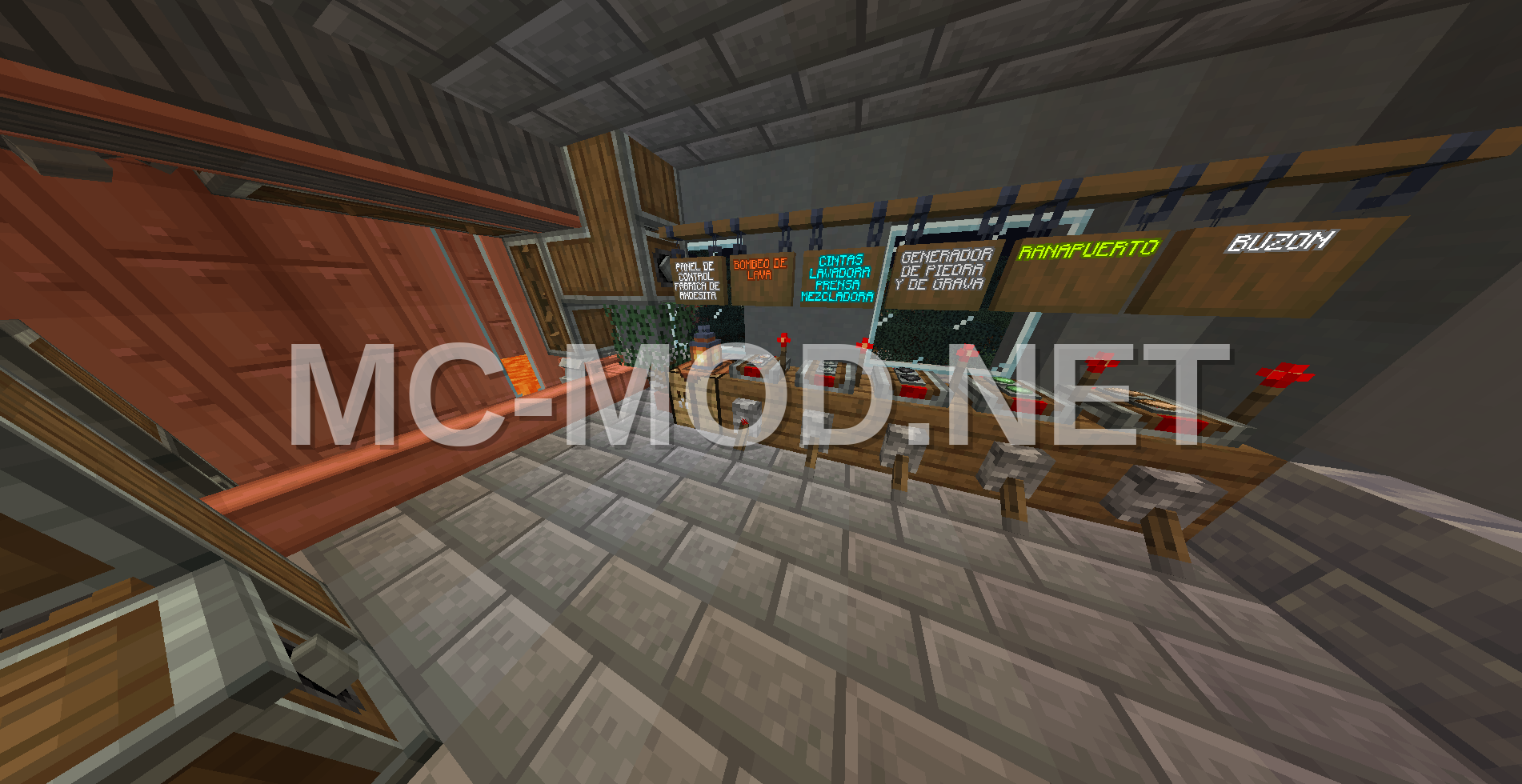 Create Mod Andesite Factory 16×16 Taiga