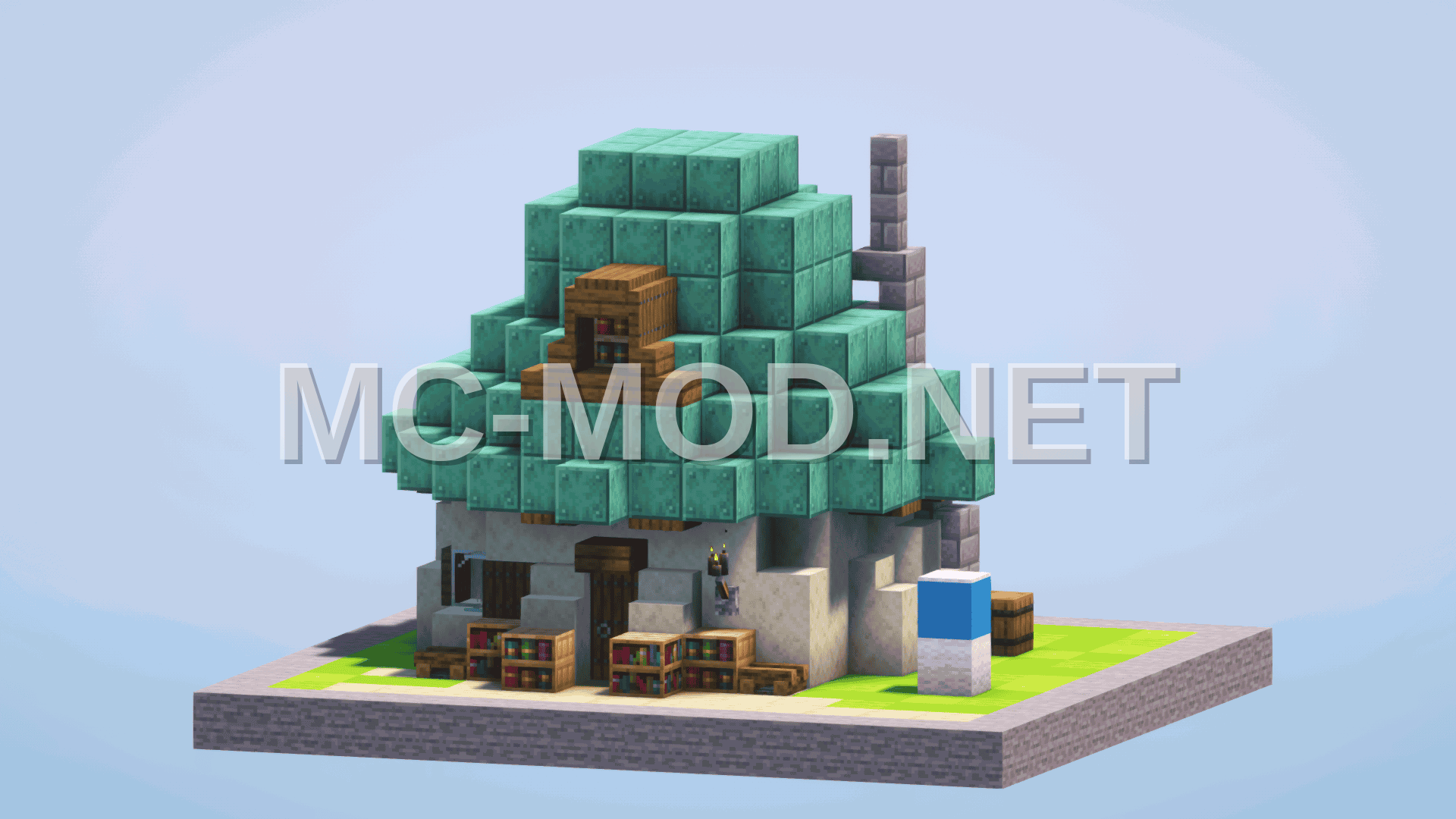Cartoon Brainy Smurf House