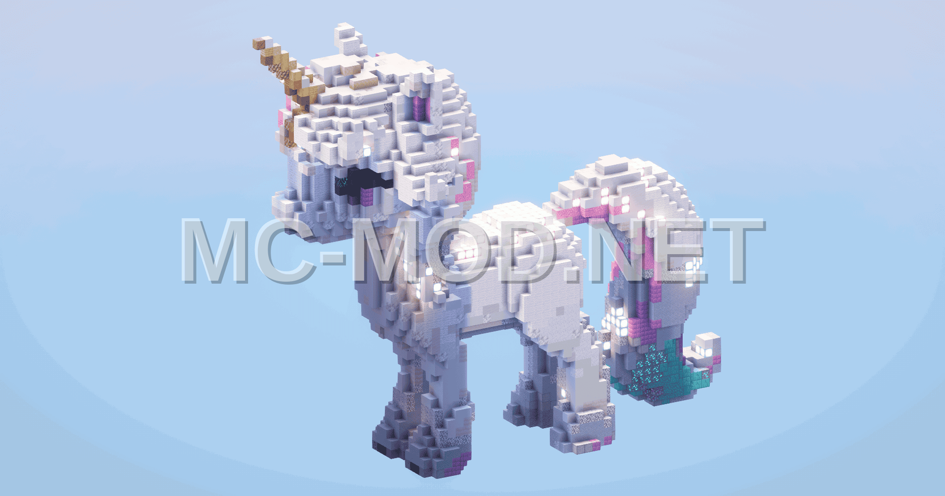 Cartoon Pony Unicorn Statue