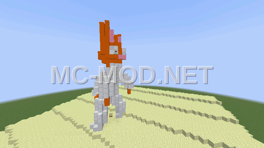 Cartoon Space Fox Statue