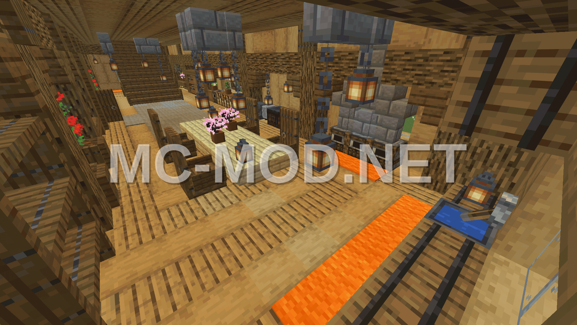 Oak Wood Medieval House Design