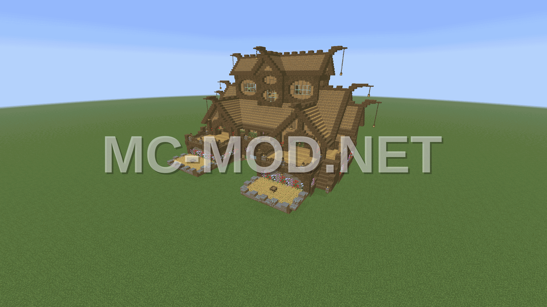 Oak Wood Medieval House Design