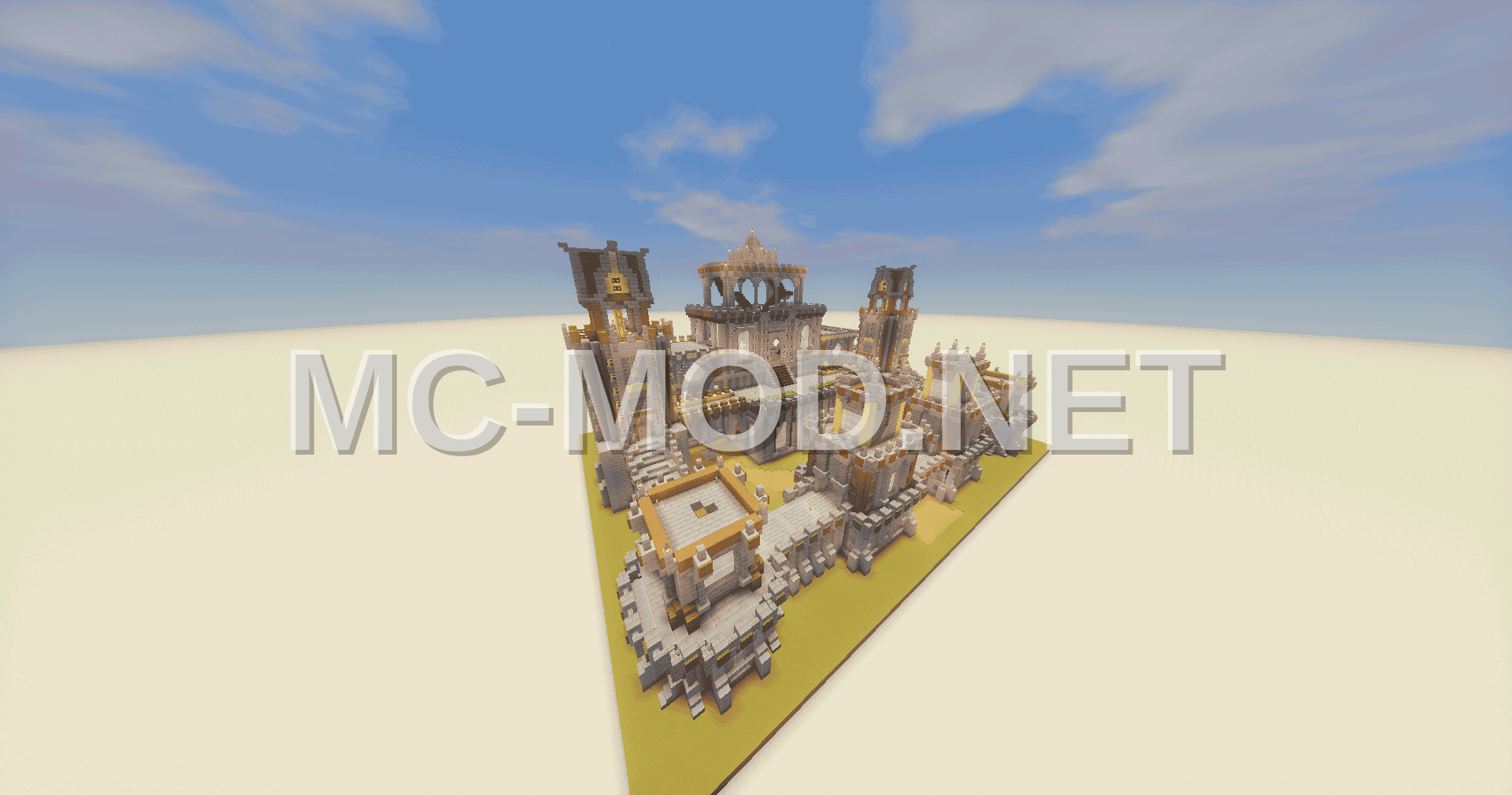 Decorated Medieval Castle