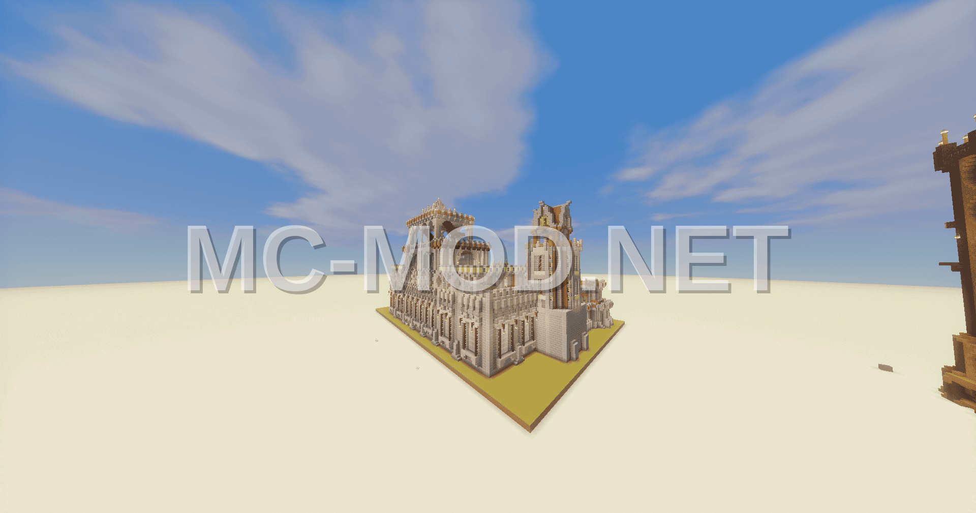Decorated Medieval Castle