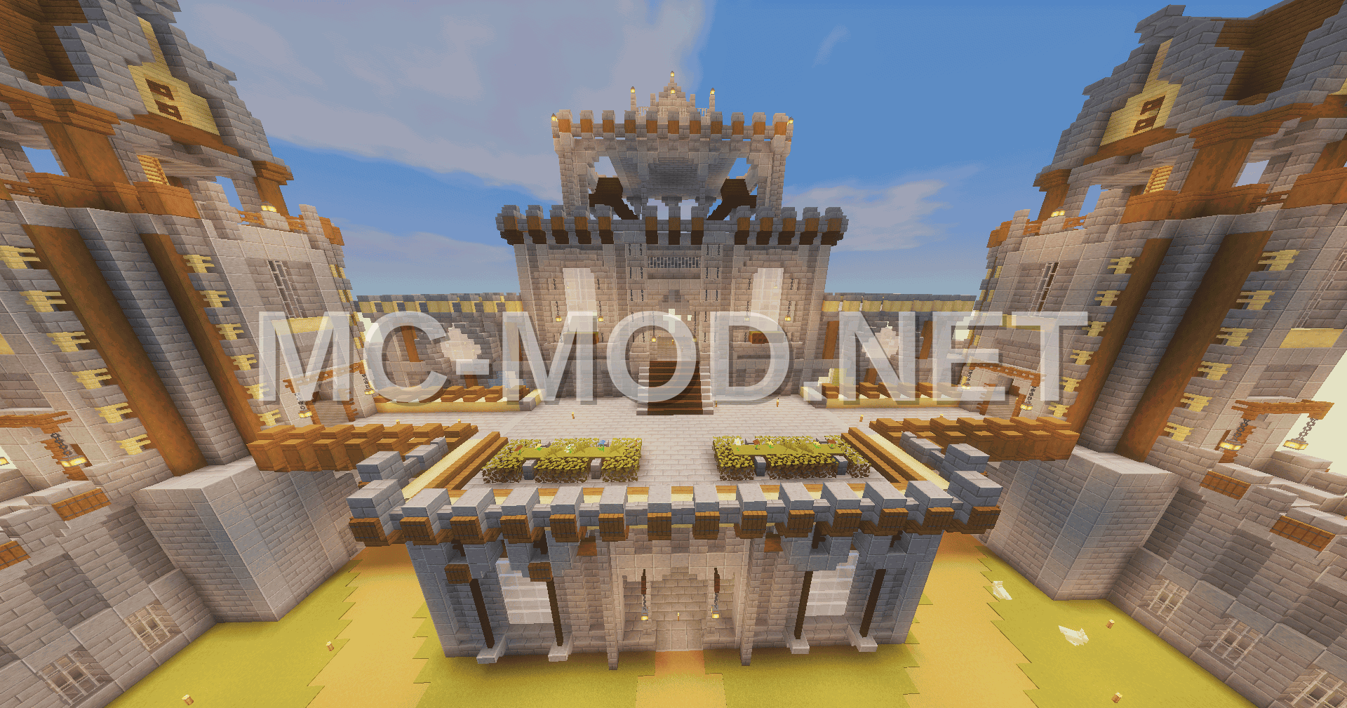 Decorated Medieval Castle