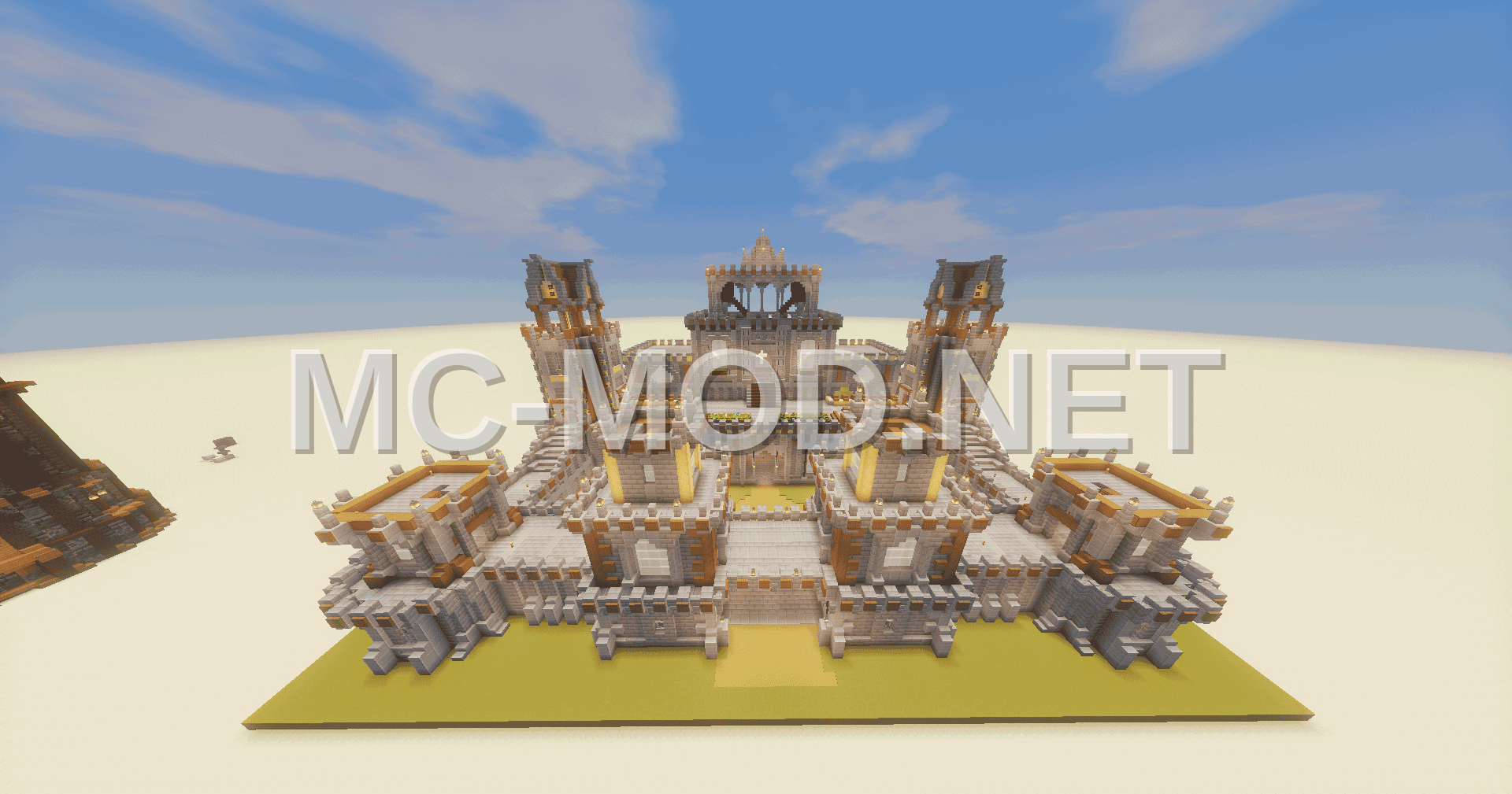 Decorated Medieval Castle