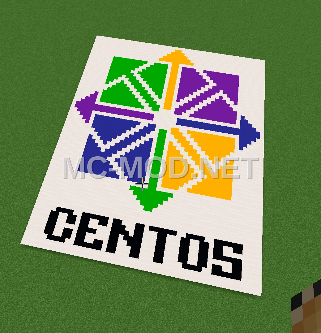 CentOS Logo Pixel Art