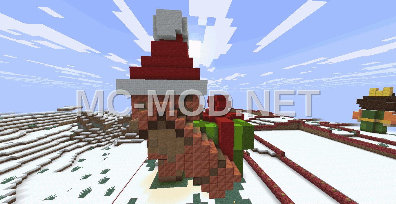 Christmas Copper Golem Statue