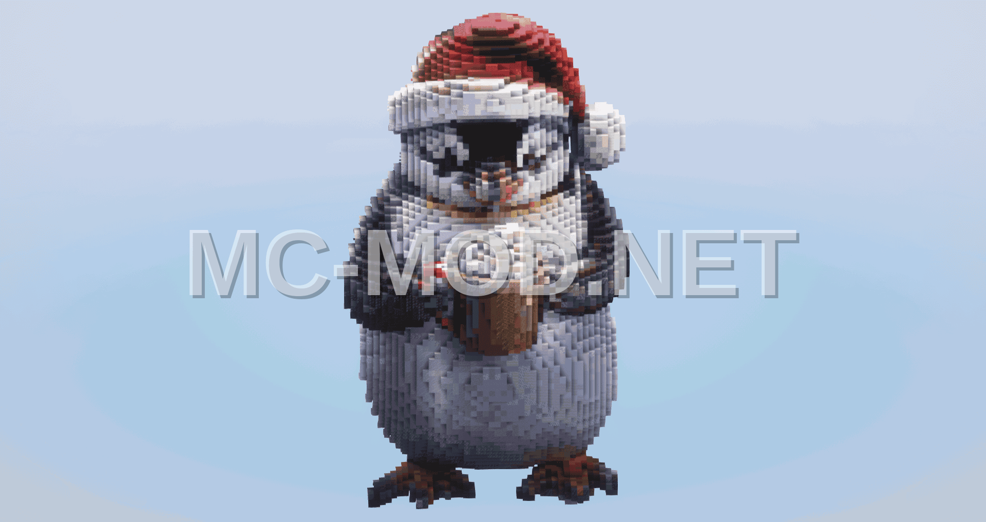 Christmas Penguin Statue