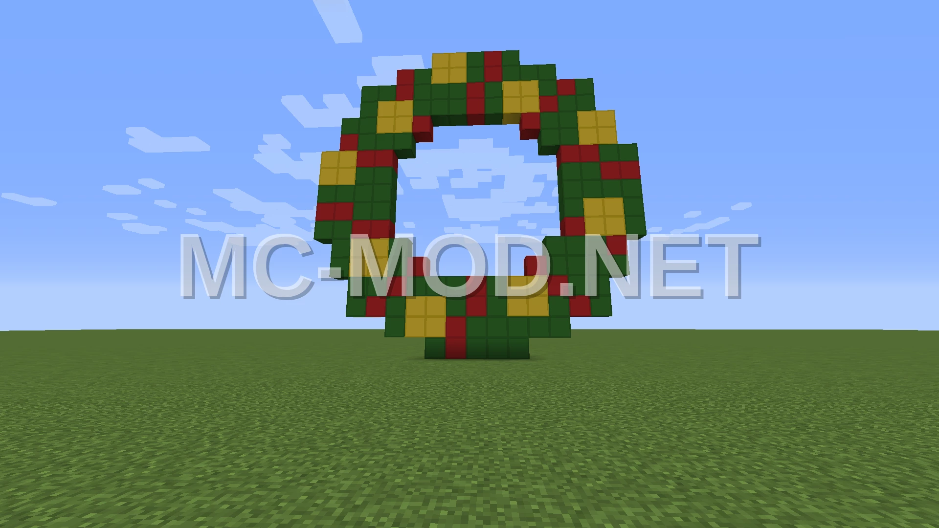 Christmas Wreath Pixel Art